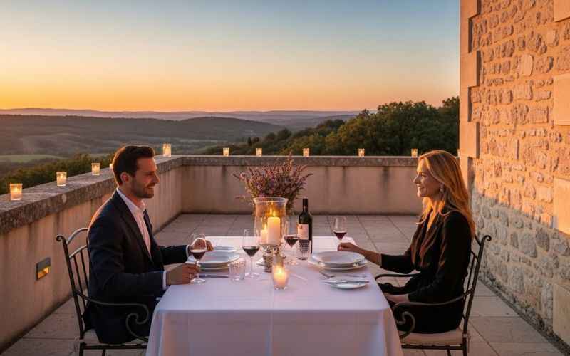 Couple on Honeymoon at Luxury Villa in Provence