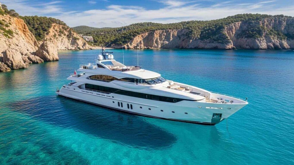Private yacht for luxury villa guests Ibiza